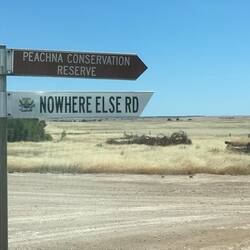 Interesting sign on our way to Cummins
