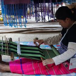 Traditionelle Webarbeiten