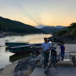 Sonnenuntergang in Pakbeng