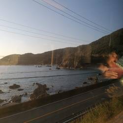 In the train back to Osaka