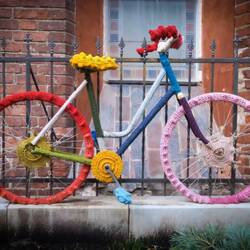 En virkad cykel!