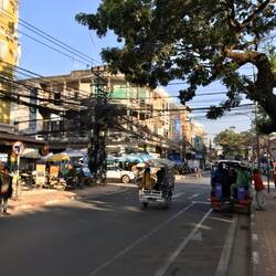 In den Straßen von Vientiane...