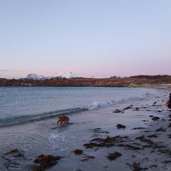 Heidi and Pia on Ausvika Beach