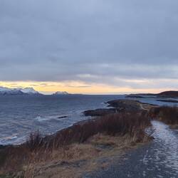 Taking in that Arctic pink across the Saltfjorden