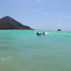 Meine ersten Surfversuche