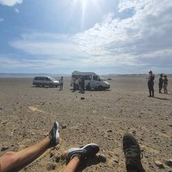 Autopanne inmitten der Wüste