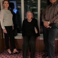 All gussied up for the gala night dinner.