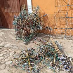 Getting ready for tonight's castillo (castle) fireworks display