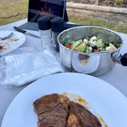 Wunderbares Steak - Dank an den Grillmeister