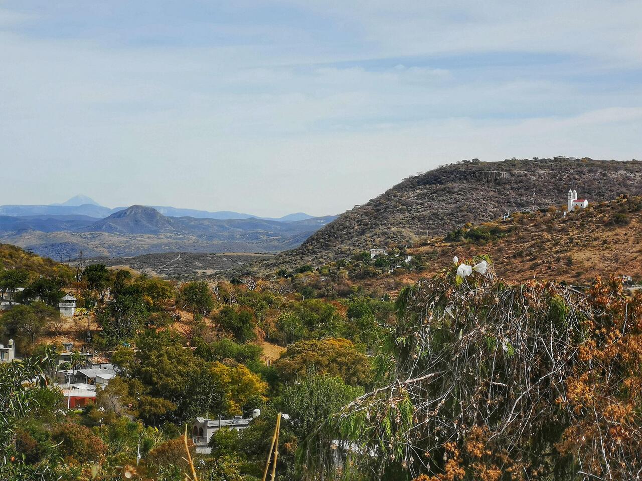 Mounttain views with Citlaltepetl in the far distance