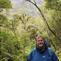 kurze Pause auf dem Weg