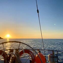 Und natürlich ein romantischer Sonnenuntergang