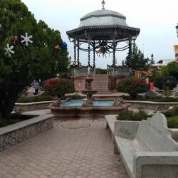 The bandstand in the middle of town
