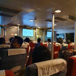 Aud dem Schiff zurück nach Sharjah