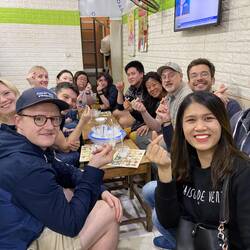 Bei der Food-Tour...