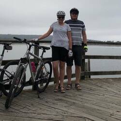 Cool boardwalk for most of our ride