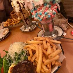 Bison Burger & Candy Shake