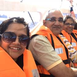 On the boat