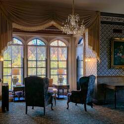 One of the elegant rooms @ Glen Eyrie Castle — Colorado Springs, CO.