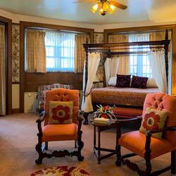 Once General Palmer's bedroom ... now a room for overnight guests. Glen Eyrie Castle.