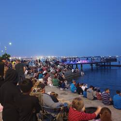 warten auf das Feuerwerk