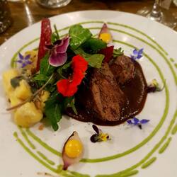 Alpaka Steak mit Grünschnitt zu Wein-8en