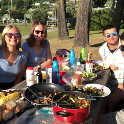 BBQ neben dem Strand