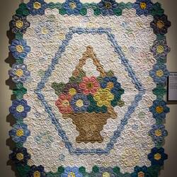 "My Mother's Flower Basket" (F. Kordek) ... Quilt Museum — Golden, CO.