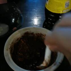 Blood red chilli sauce