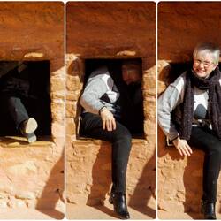 Caught coming out of the Balcony Structure at the Cliff Dwellings — Manitou Springs, CO.