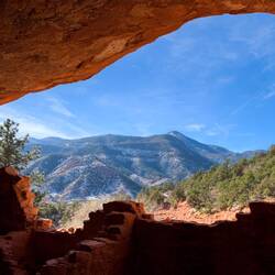 View from the Kiva at the Cliff Dwellings — Manitou Springs, CO.