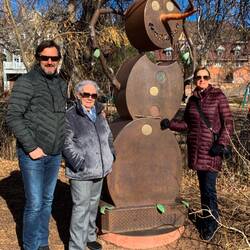 Not a snowman ... rather an ironman — Manitou Springs, CO.