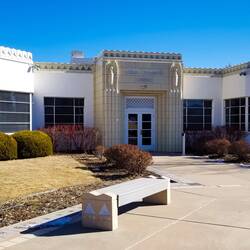 A former passenger terminal houses the museum — Peterson AFB, Colorado Springs, CO.