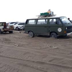 Weg zum Meer schwierig