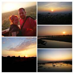 Wunderschöne Sonnenuntergänge.