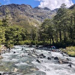 Kurz vor der Flussüberquerung gestern