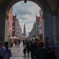 Looking out on Long Street