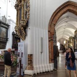 Row of altars on the right