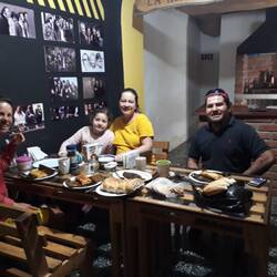 Breakfast with Jairo, Wendy and their daughter Angie