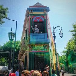 Der Papst im Stadtteil La Boca