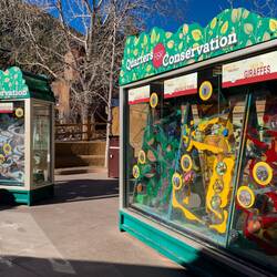 Visitors choose the conservation programs they want to support at these kiosks — Cheyenne Mtn Zoo.