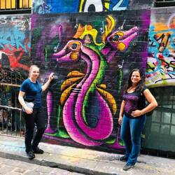 Mit Romeria in der Hosier Lane