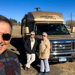 Mom joins us for the Cruiser's first pleasure outing — Palmer Lake, CO.
