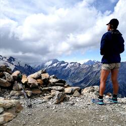 Blick vom Mueller Hut Plateau