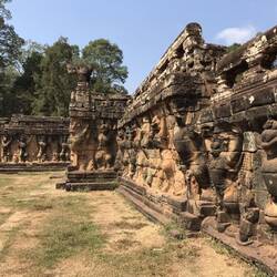 Angkor Thom - Elefantenterasse