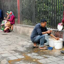 Straßenküche in der City