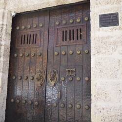 The door to Sir Francis Drake's house