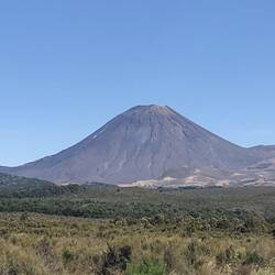 Mountain created by volcanic action