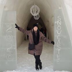 Entrance to the snowcastle ice hotel