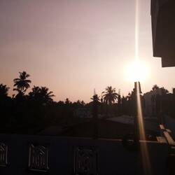 Sonnenuntergang auf der Dachterrasse 😍🌌